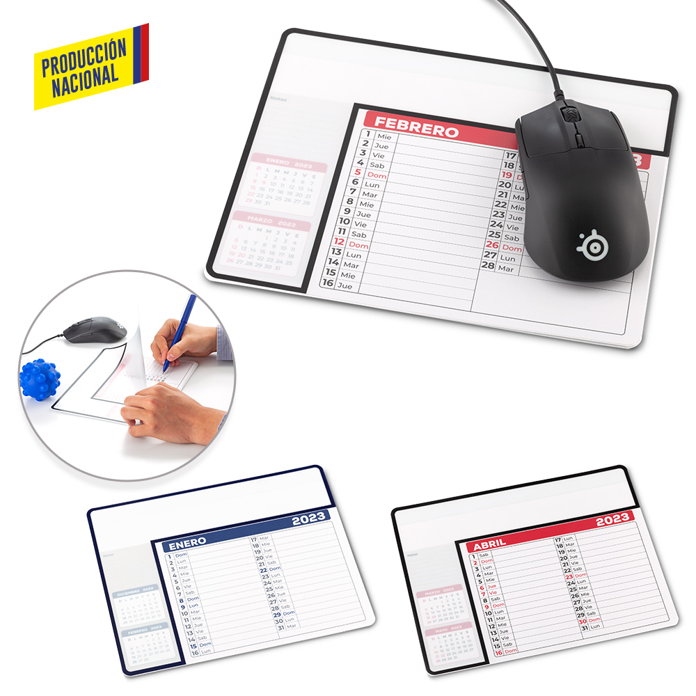 Mouse Pad Calendar - Producción Nacional