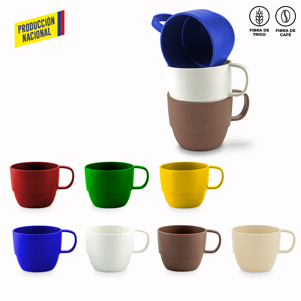 Mug Plástico Morning 320ml Produccion Nacional NUEVO