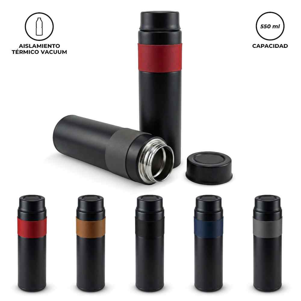 Botilito Metálico Concord Negro 550ml