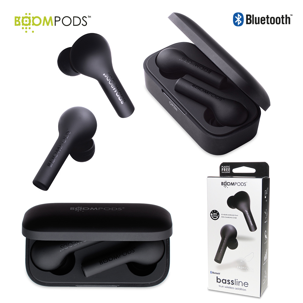 Audífonos Bluetooth TWS Bassline Boompods PRECIO NETO