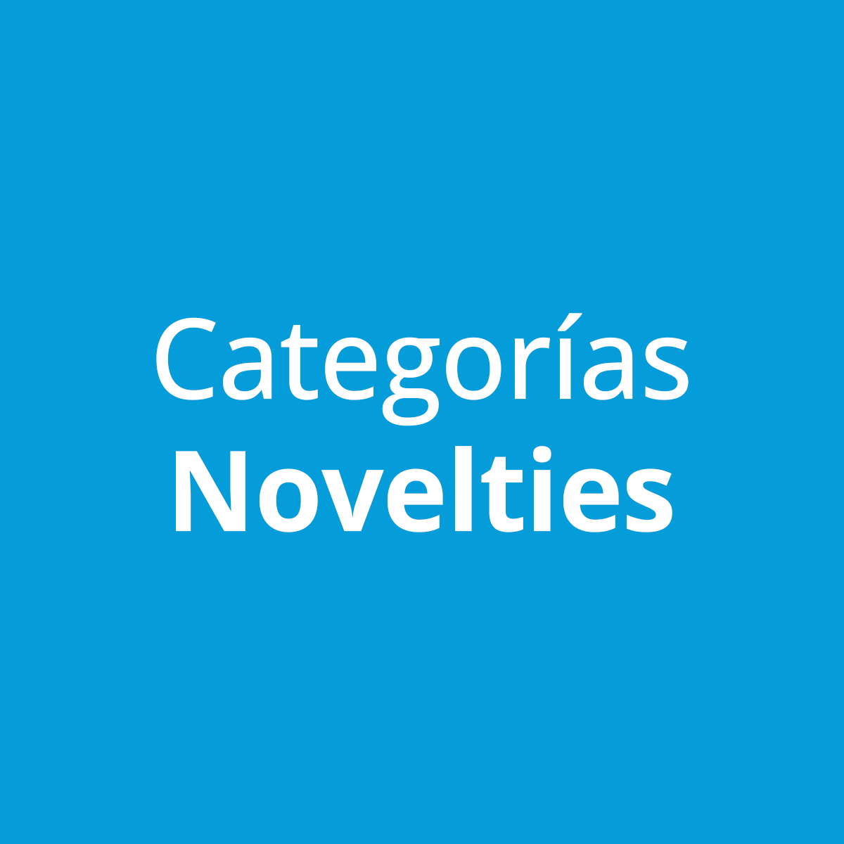 Catálogo Novelties