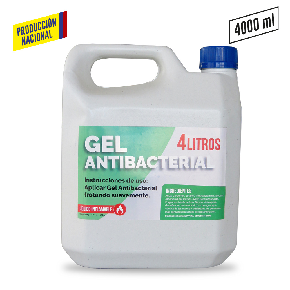 Gel Antibacterial Transparente-Producción Nacional PRECIO NETO