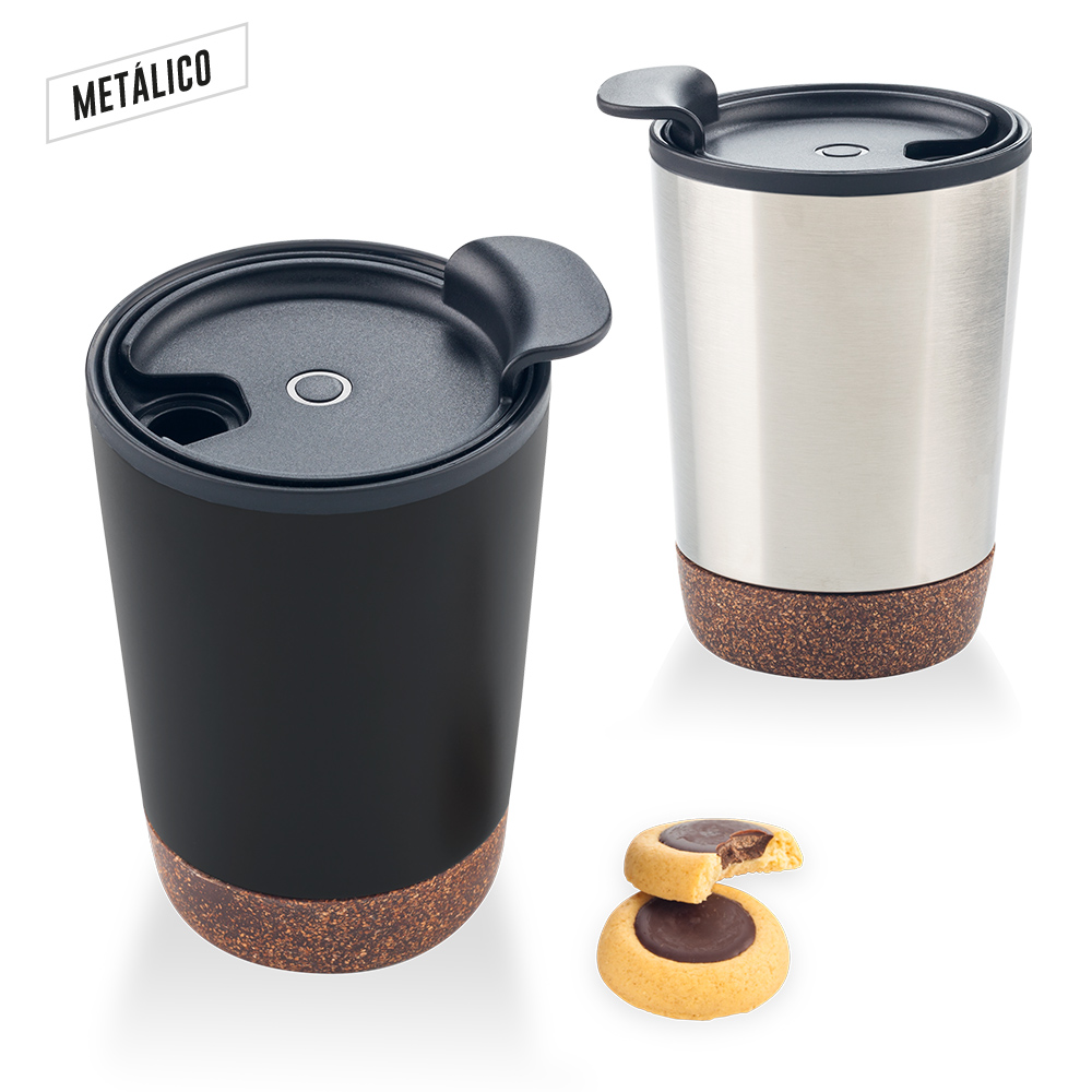 Mug Metalico Cork 300ml - OFERTA