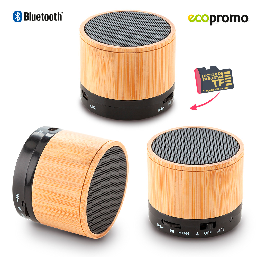 Speaker Bluetooth Artix Bamboo NUEVO